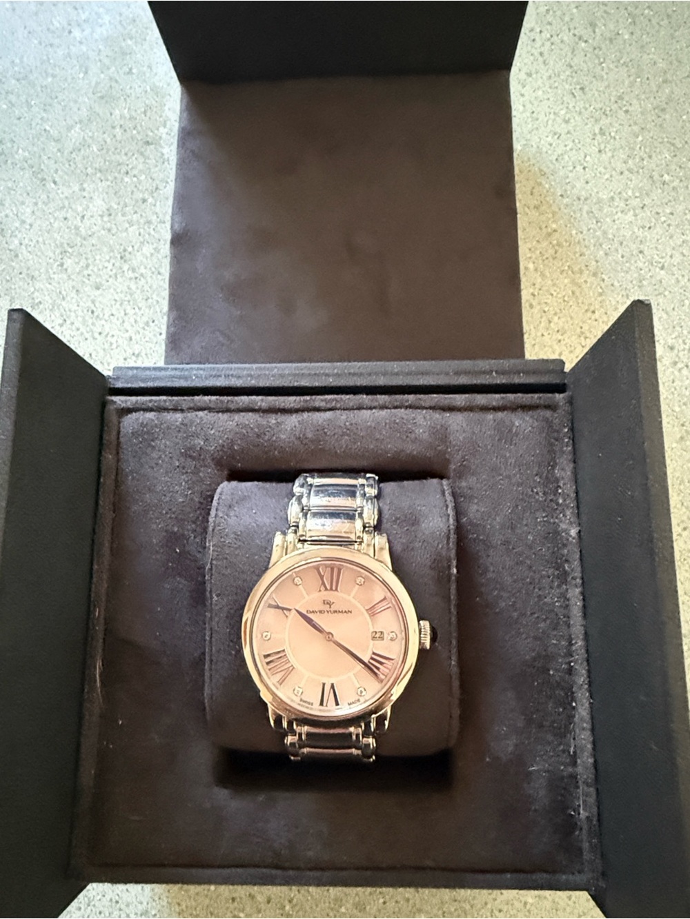 David Yurman- STUNNING mother of pearl watch.